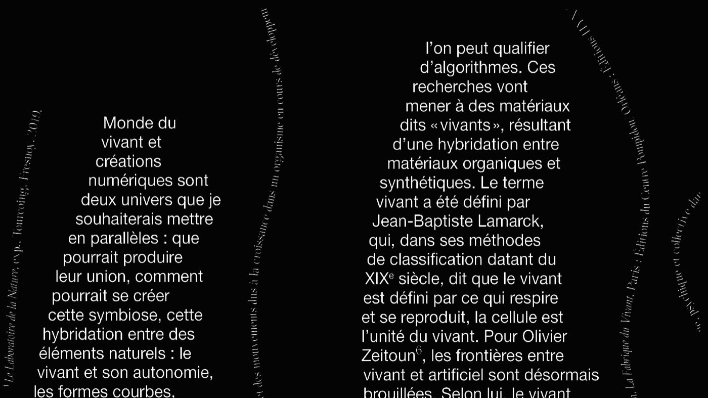 Monde du Vivant & Créations Numérique